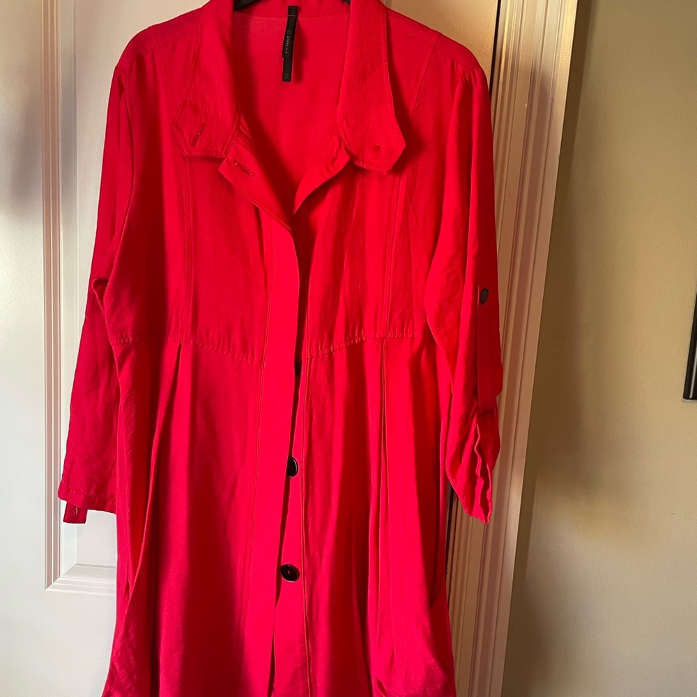 Designer IC ConnIe Brand, bright red, very festive for the holidays.